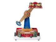 Χριστουγεννιάτικο Φωτιζόμενο Διακοσμητικό Σφυρί Κούνια, με Μουσική και Κίνηση, 28.5x20x41 cm