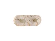 Μεταλλικό Διπλό Άγκιστρο Μπάνιου σε Μπεζ Χρώμα με Όψη Φυσικής Πέτρας, 12x4.5x3.5 cm