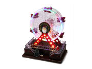 Χριστουγεννιάτικο Φωτιζόμενο Διακοσμητικό Ρόδα, με Μουσική και Κίνηση, 23x16x28 cm