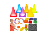 Παιχνίδι Ρίψης Στόχου 3 σε 1, πολύχρωμο, 27x16x16 cm