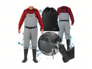 Trizand Αδιάβροχες Μπότες Στήθους Ψαρέματος από Ανθεκτικό Πλαστικό Νούμερο 41 47x36x13cm