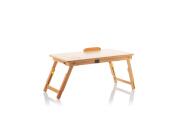 InnovaGoods Ξύλινο Βοηθητικό Πτυσσόμενο Τραπεζάκι Laptop από Μπαμπού, Ρυθμιζόμενο 21-27 cm, V0103031