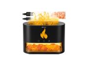 Συσκευή Αρωματοθεραπείας και Υγραντήρας 250ml με Εφέ Τζακιού LED και Χρονοδιακόπτη, 13x8.5x19 cm