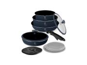 Berlinger Haus BH-8416 Σετ Αντικολλητικά Μαγειρικά Σκεύη 10 τεμ Deep Sea Collection