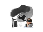 Xtrobb Σετ Μαξιλάρι Ταξιδίου με Μάσκα Ύπνου Ωτοασπίδες και Θήκη, με αφρό μνήμης, 26x14 cm