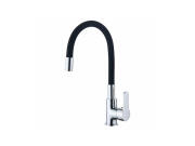 Μπαταρία Κουζίνας με Εύκαμπτο Σωλήνα, σε Μαύρο χρώμα, 5.5x23.9x43.4 cm