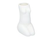 Arti Casa Διακοσμητικό Βάζο 21cm από Δολομίτη, σε Σχήμα Γονατιστή Γυναικεία Φιγούρα, 22405 Λευκό