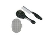 Σετ Περιποίησης Κατοικιδίου 3 Τμχ Βούρτσα Διπλή Όψης, Μεταλλική Χτένα και Λαστιχένια Βούρτσα Μπάνιου
