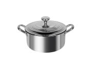 Cheffinger Κατσαρόλα από Ανοξείδωτο Ατσάλι 6L, Αντικολλητική, με Καπάκι, 28 cm, CF-3PLYNC28
