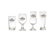 Aria Trade Σετ Γυάλινα Ποτήρια Μπύρας 4 Τεμαχίων 7.3x7.3x19.2cm