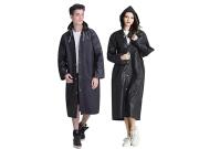 Verk Group Αδιάβροχο Poncho με Κορδόνι, Κουκούλα Και Τσέπη Από Eva, Σε Μαύρο Χρώμα, 68x120 cm