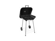 Kaminer Φορητή Μεταλλική BBQ Ψησταριά Κάρβουνου με Ρόδες και Ράφι, 43.5x38.5 cm, 27321