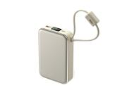 Powerbank 20.000mAh Fast Charge 22.5W QC 3.0 με USB-C και Lightning, με Ενσωματωμένα Καλώδια