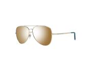 Benetton Unisex Γυαλιά Ηλίου Aviator με Μεταλλικό Χρυσό Σκελετό, BE7011 400 59 Shiny Gold