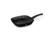 Fashion TV by Berlinger Haus Τηγάνι Γκριλιέρα με Καπάκι 28 cm, Black Rose FTV-0034