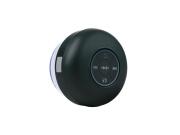 Αδιάβροχο Bluetooth Ηχείο 3W με LED Φωτισμό IPX4 σε Μαύρο Χρώμα, 8x8x5 cm