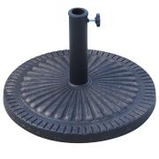 Outsunny Διάμετρος βάσης ομπρέλας 3,8-4,8cm Floral μοτίβο με πόμολο Βάρος 15KG Ρητίνη κήπου 49x32cm 01-0903