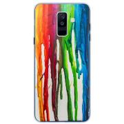 Θήκη TPU inos Samsung A605F Galaxy A6 Plus (2018) Art Theme Vertical Watercolor
