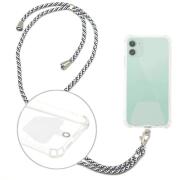 Universal Λουράκι Λαιμού inos για Κινητά Μαύρο-Λευκό