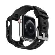 Θήκη TPU & Λουράκι Spigen Rugged Armor Pro Apple Watch 4/ 5/ 6/ 7/ SE 44mm Μαύρο