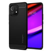 Θήκη Soft TPU Spigen Rugged Armor Xiaomi Mi 11 5G Μαύρο