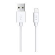 Devia Καλώδιο Σύνδεσης USB 2.0  EC082 USB A σε USB C 1m Smart Series Λευκό