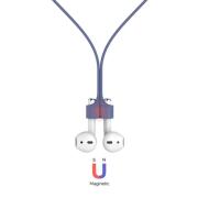 Strap Λαιμού Σιλικόνης AhaStyle PT74 Apple AirPods Magnetic Σκούρο Μπλε