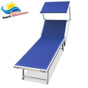 BAKAJI  Ξαπλώστρα Παραλίας Αλουμινίου με Σκίαστρο LIDO BLU Θάλασσα  01812425