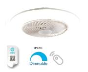 Lineme Ανεμιστήρας Οροφής 55cm με Φως και Τηλεχειριστήριο Λευκό 02-00178 Cierzo