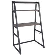 BAKAJI  Γραφείο Τραπέζι Υπολογιστή Ξύλο και Μέταλλο 90x60x150 Σπίτι Γραφείο Μαύρο  02011888