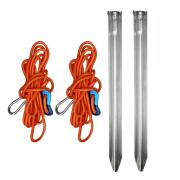 SOLART Μεταλλικά ανοξείδωτα πασαλάκια από ατσάλι 2 τεμαχίων