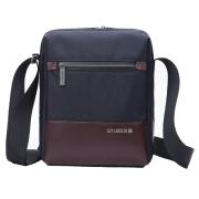 GUY LAROCHE Τσάντα ώμου ανδρική 3lt microfiber polyester μπλε