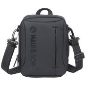 MAUI&SONS Τσάντα ώμου ανδρική 2.5lt polyester μαύρο