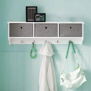 BAKAJI  Κρεμάστρα Τοίχου Κλειδοθήκη Οργανωτής Εισόδου 100 x 20 x 30 εκ , Μέγιστο φορτίο: 30 κιλά  02814767