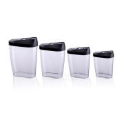 Σετ Πλαστικά Αεροστεγή Δοχεία Αποθήκευσης Τροφίμων 4 τμχ Bakaji 02814792