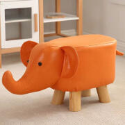 STAKMANN  Σκαμπό Χαμηλό Σχήμα Ελέφαντα Ζώο Πουφ Παιδικό Χρώμα Πορτοκαλί  02815338