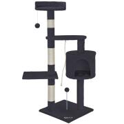 BAKAJI  Δέντρο Αναρρίχησης για Γάτες Παιδική Χαρά Κρεβάτι Ξύσιμο γάτας Υ 112εκ Γκρι  02817000