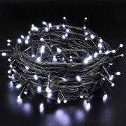 BAKAJI  Αλυσίδα Φωτεινή 500 Φώτα LED Πυγολαμπίδες Ψυχρό Λευκό Ελεγκτής 8 Λειτουργίες Εξωτερικού Χώρου  02825702
