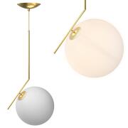 BAKAJI  Φωτιστικό Κρεμαστό Σφαίρα 25 εκ Μοντέρνος Σχεδιασμός Μεταλλικό Καπέλο Χρυσό  02835715