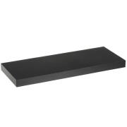 BAKAJI  Ράφι Τοίχου Μαύρο MDF 60x23,50x3,80 cm Οργανωτής Μινιμαλιστικός  02838661