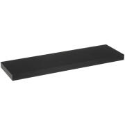 BAKAJI  Ράφι Τοίχου MDF Μαύρο 80x23,50x3,80 cm Οργανωτής Μινιμαλιστικός  02838662