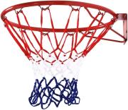BAKAJI Καλάθι Μπάσκετ Κανονισμών για Τοίχο 45 εκ. από Μέταλλο με Δίχτυ 02839094