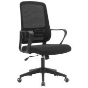 BAKAJI  Μαύρη Καρέκλα Γραφείου Περιστρεφόμενη Καρέκλα Γραφείου Ρυθμιζόμενο Ύψος 98-108cm  02840763