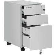 STAKMANN  Κινητό Γραφείο Συρταριέρα για Έγγραφα με Κλειδαριά και Ράβδο Αρχειοθέτησης Γκρι  02841323