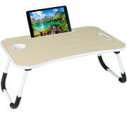 BAKAJI  Πτυσσόμενο τραπέζι, κρεβατιού, καναπέ για φορητό υπολογιστή PC tablet αναλόγιο λευκό  02841369