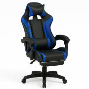 Bakaji 02842363 Καρέκλα Gaming Δερματίνη Μαύρο Μπλε