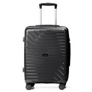 NAUTICA Βαλίτσα καμπίνας σκληρή 20'' μαύρη με 4 ρόδες ύψους 55cm