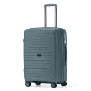 Nautica Βαλίτσα Καμπίνας Σκληρή 20'' με 4 ρόδες 55cm Γκρι Πράσινη