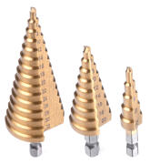 AMIO σετ κωνικά τρυπάνια 03271 4-12/4-20/4-32mm HSS 3τμχ