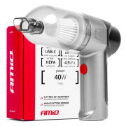 AMiO  Ασύρματη ηλεκτρική σκούπα αυτοκινήτου με φίλτρο HEPA ,03692